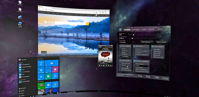 VR虚拟桌面软件来了！电脑显示器扔掉扔掉