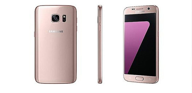 女生最爱！三星粉金色Galaxy S7风骚上市