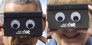 奥巴马默克尔齐齐体验VR,首款带有空间定位的VR眼镜?