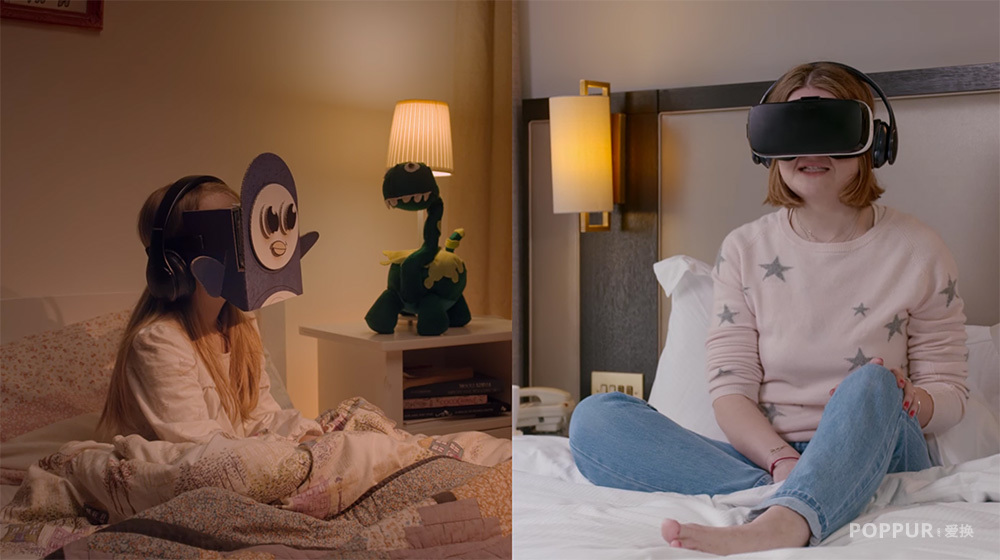 三星Bedtime VR Stories佩戴VR眼镜