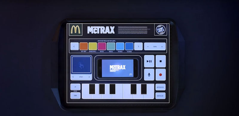 McTrax 智能餐盘纸：麦当劳也能high音乐！