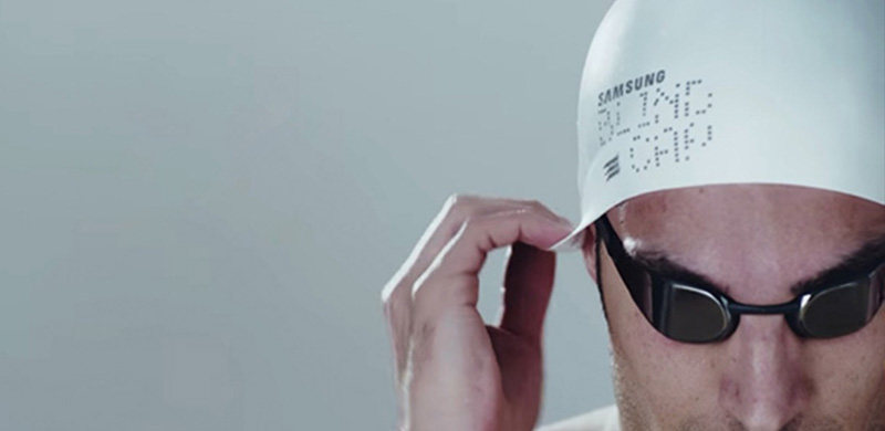 三星智能泳帽Blind Cap：防止盲人运动员撞壁