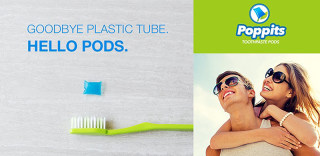 Poppits软胶囊牙膏：不要浪费要环保