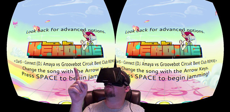 VR版节奏大师《Magical Rift Heroine》，容易头晕的人慎玩！