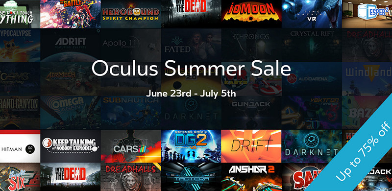 Steam夏日特卖？Oculus表示不服！夏季促销居然比Steam多一天
