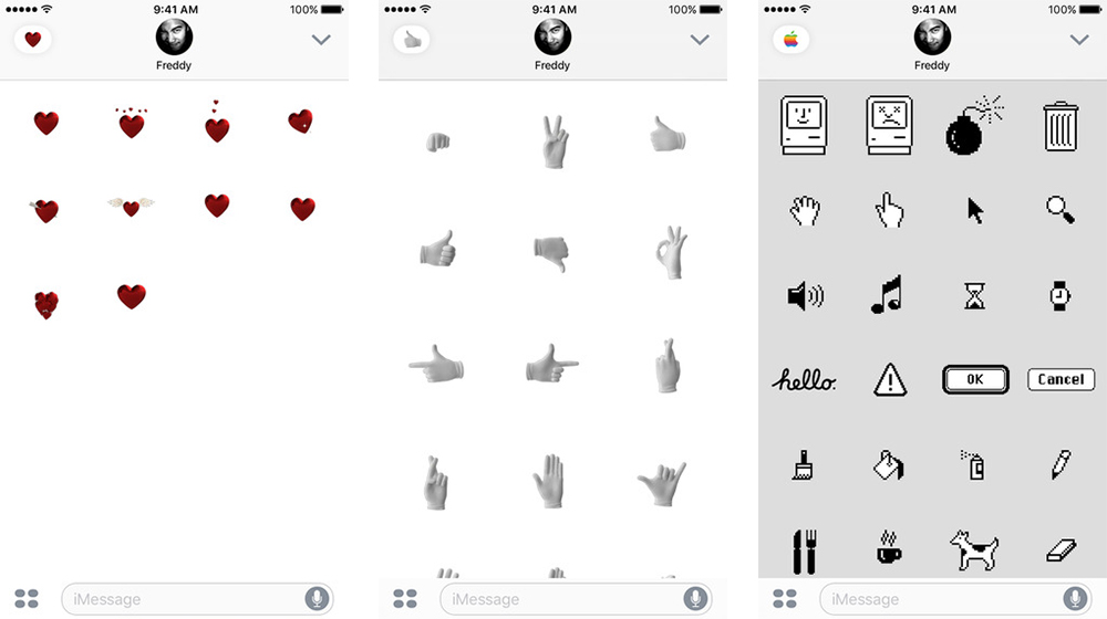 Hearts, Hands,Classic Mac emoji