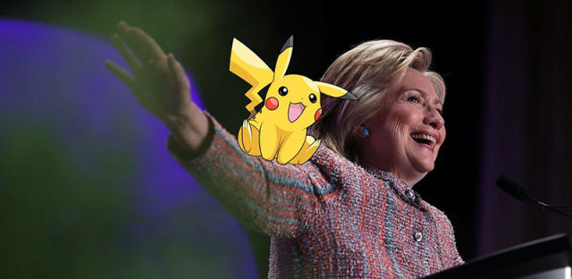 总统竞选用Pokemon Go拉票？希拉里就是这么干的！