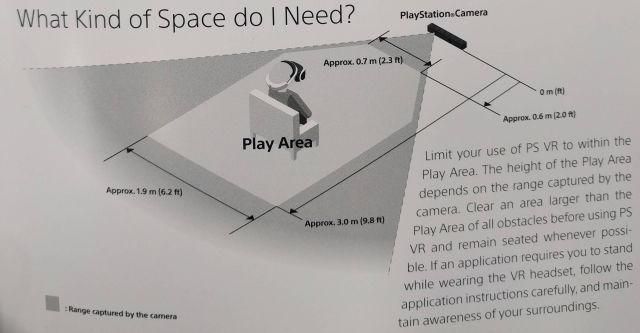 玩PS VR需要多大的地方