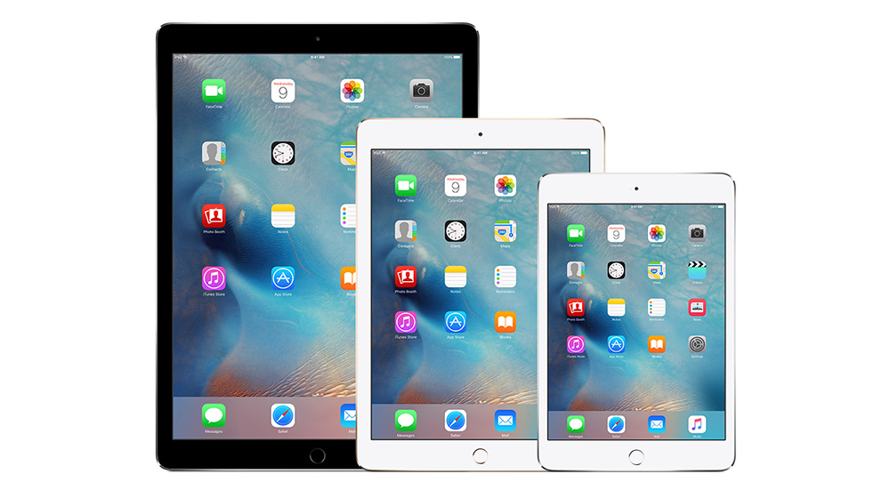 iPad mini、iPad air、iPad pro