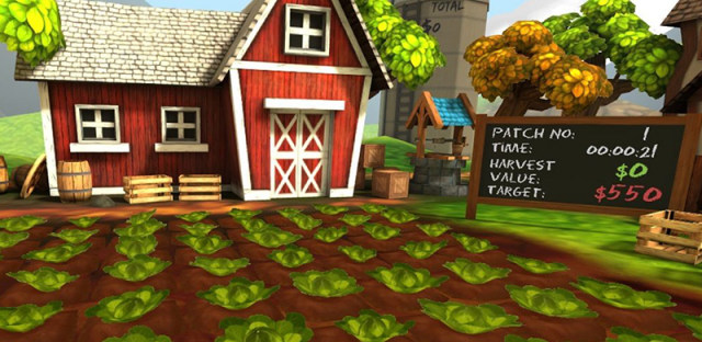 三星Gear VR新游《Cabbage Harvest》上线，把开心农场搬到VR里了？