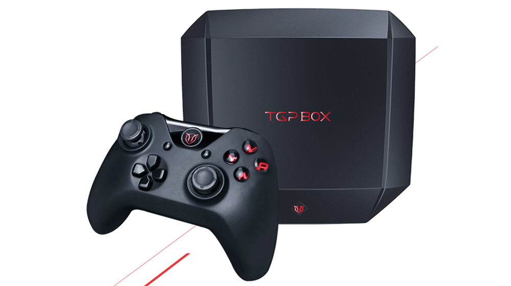腾讯首款游戏主机-TGP BOX亮相ChinaJoy,用手
