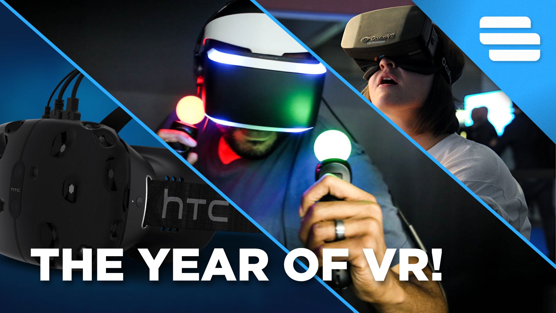 索尼PS VR、Oculus Rift和HTC Vive