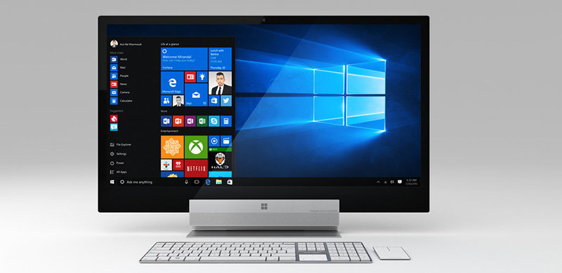 为扩大Win10系统生态圈，微软有意推出Surface一体电脑