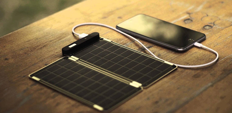 Solar Paper太阳能充电板：如纸般轻薄的充电器