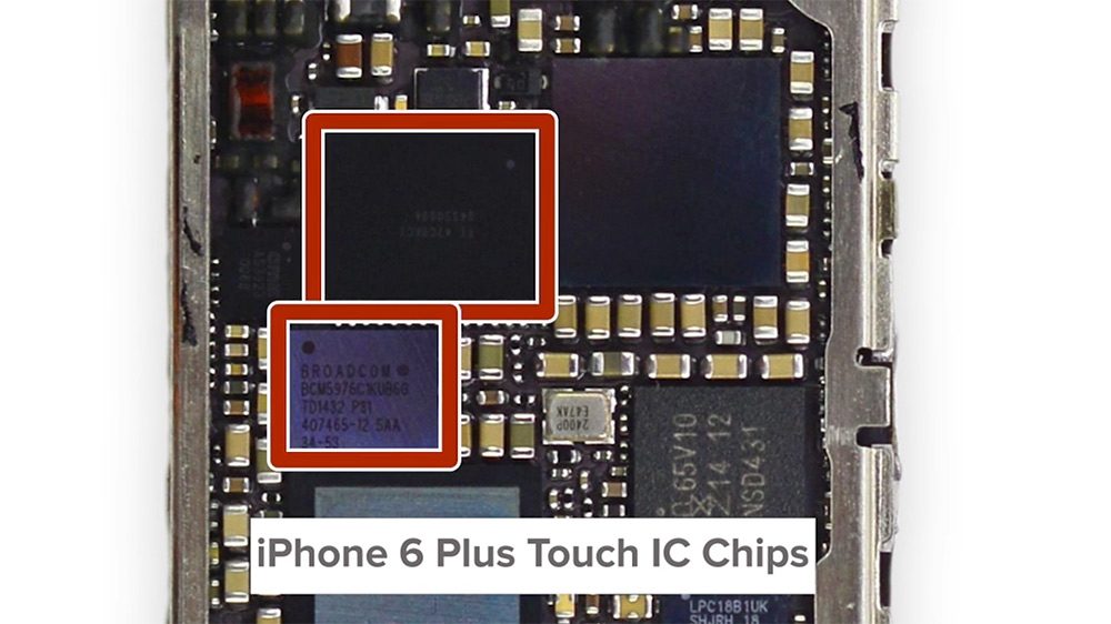 引起iPhone6屏幕顶部灰边故障的罪魁祸首Touch IC