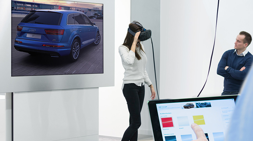 奥迪打算把VR技术运用到展览室中