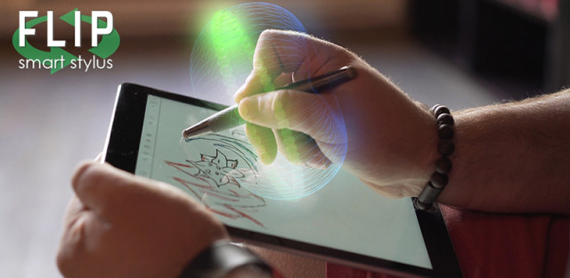 Apple Pencil太弱鸡！Flip手写笔无需用电就能工作