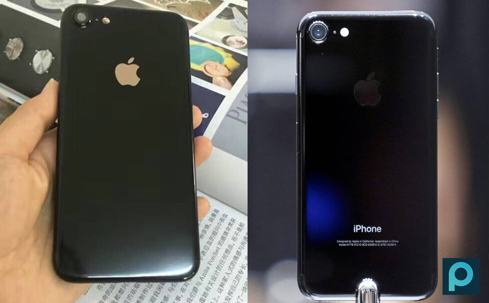 华强北改装的iPhone6和正品亮黑iPhone7