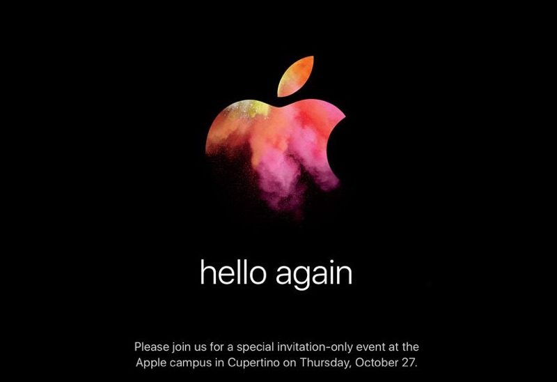苹果Macbook Pro 2016发布会邀请函