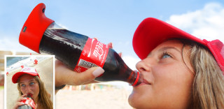 听说这样自拍会被秒赞?可口可乐推出自拍可乐瓶,可记录畅饮瞬间