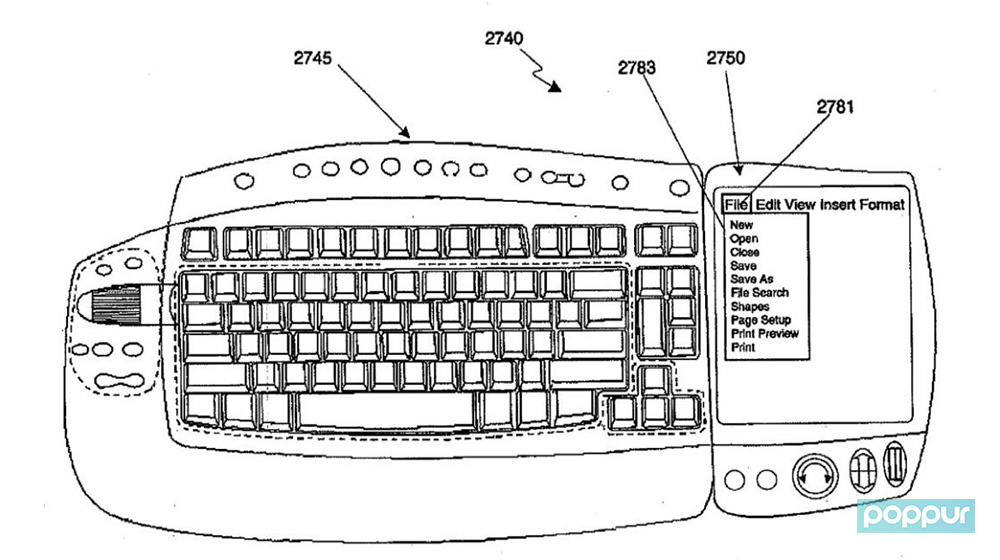 微软 Touch Bar专利