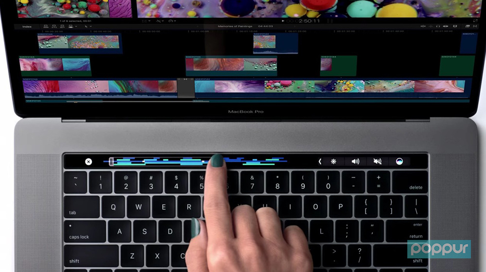 新MacBook Pro touch bar