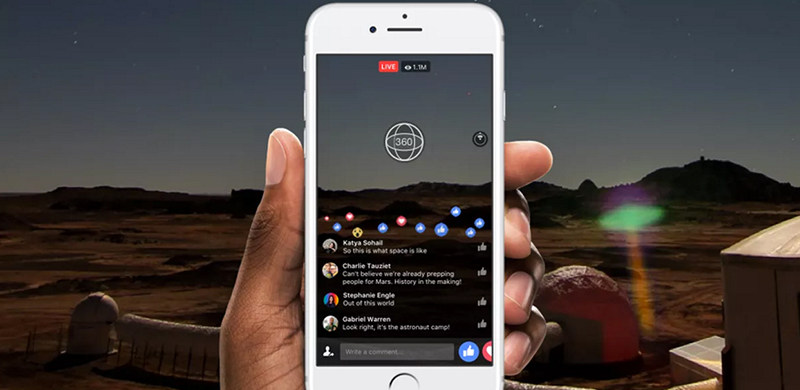 Facebook也玩VR直播了，不过看的不是网红而是“火星”
