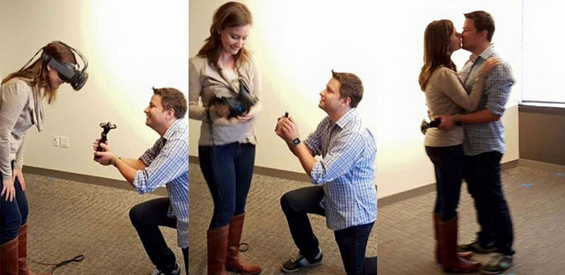 HTC Vive特供VR求婚应用《VIVENTINE》，女生都喜欢这样的求婚