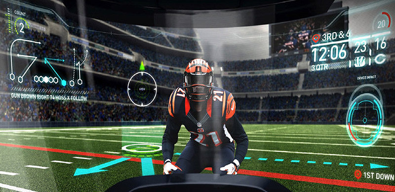 在激情的橄榄球赛场上，使用AR头盔算犯规吗？