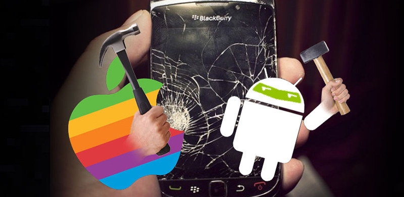 Android和iOS鲸吞手机市场的背后，是Blackberry时代终结的开端