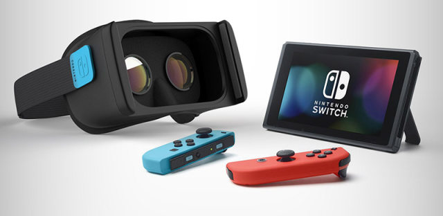 720p也要强上虚拟现实？任天堂Switch VR眼镜设计曝光！
