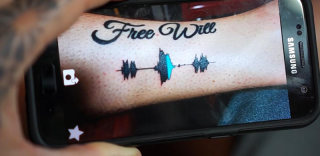 可以听的AR纹身:Skin Motion能把歌和声音藏在纹身里!