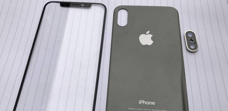 苹果哭晕：iPhone8玻璃盖板曝光，无线充电、屏内指纹确定