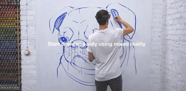 小屁孩也能成为画画大师，HoloLens版SketchAR闪亮登场！
