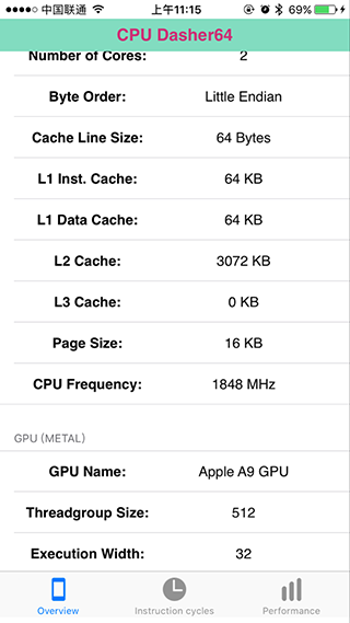 更换电池后iPhone6s CPU频率