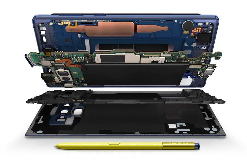 Galaxy Note9热导管散热技术