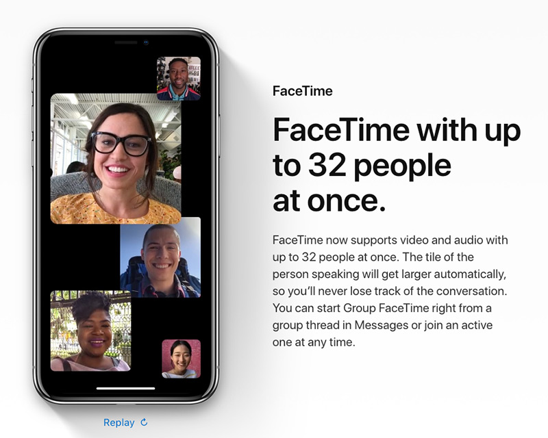 从iOS12介绍里删掉的Facetime group chat介绍
