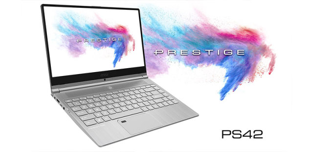 MSI Prestige PS42笔记本电脑：超窄边框设计，游戏工作全兼顾