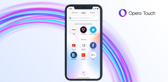 Opera Touch浏览器iOS版：专为大屏手机而设，单手操作更顺畅