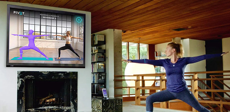 Pivot Yoga智能瑜伽服，内置传感器让你在家也能练出好身材