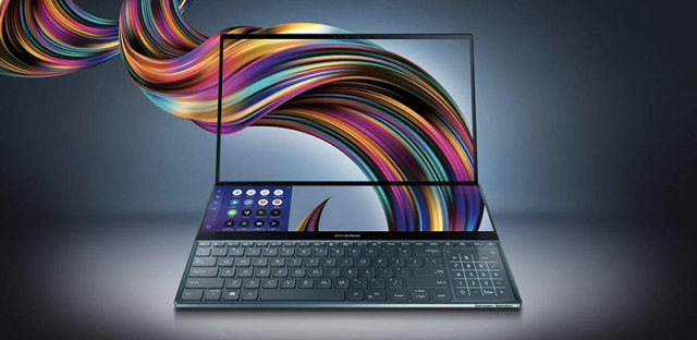 华硕ZenBook Duo Pro搭载双4K屏幕，炫酷设计令人垂涎三尺