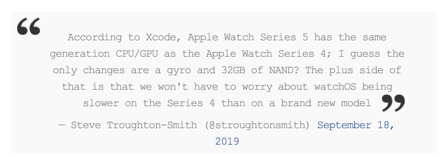 Apple Watch S5处理器