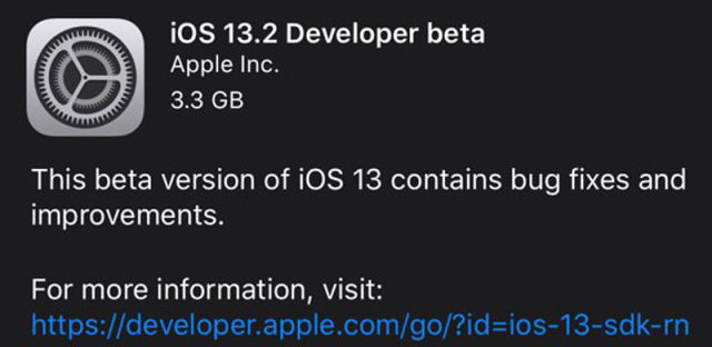 除了Deep Fusion，iOS13.2 beta1更新了什么？描述文件下载