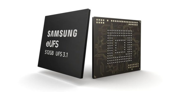 三星量产512GB eUFS 3.1芯片，连续写入速度比UFS 3.0快3倍