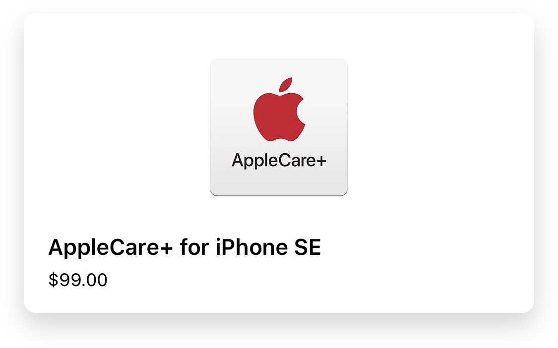 iPhone SE Applecare+