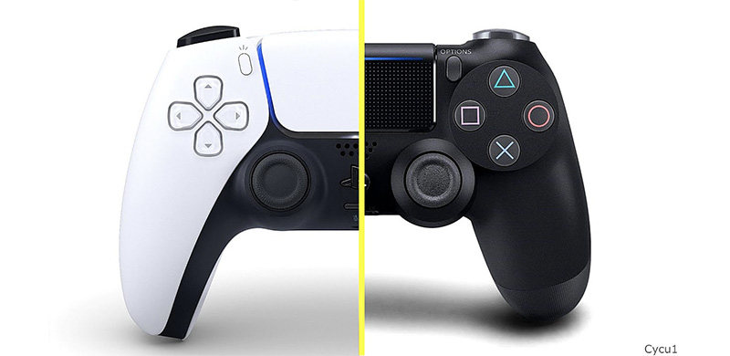 PS5手柄DualSense与PS4手柄DualShock对比，差别在哪？
