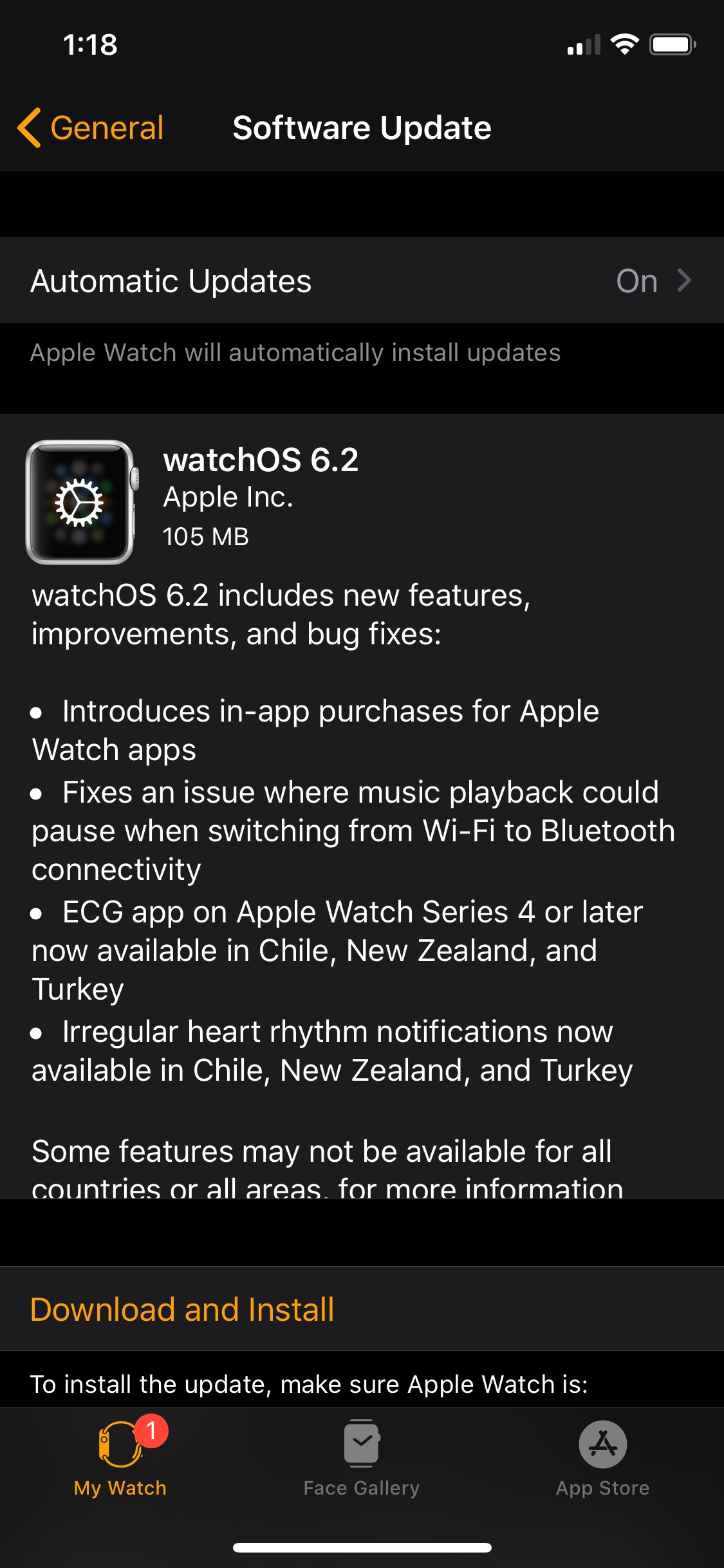苹果手表watchOS更新验证失败、无法安装解决方法