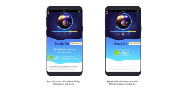 谷歌更新Play Store相关政策，让APP收费方式更透明