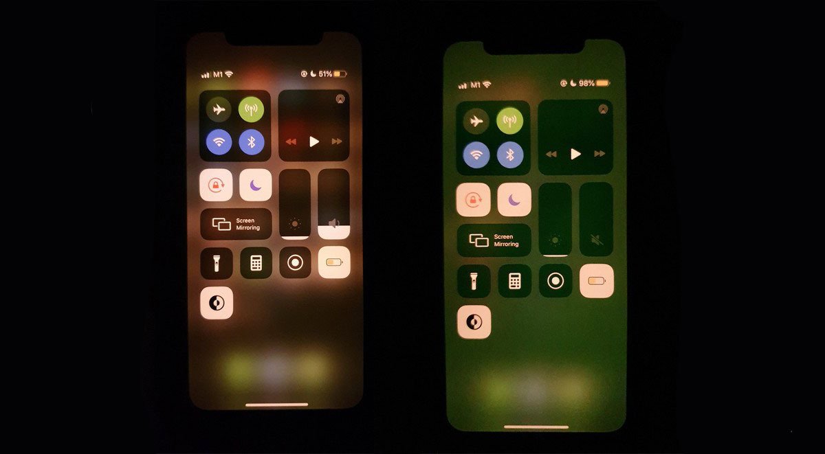 iphone11屏幕变绿