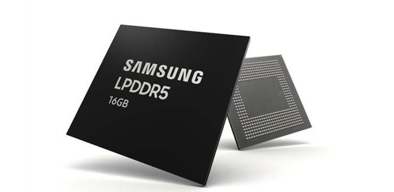 三星量产16GB LPDDR5 DRAM，速度可达每秒6400MB